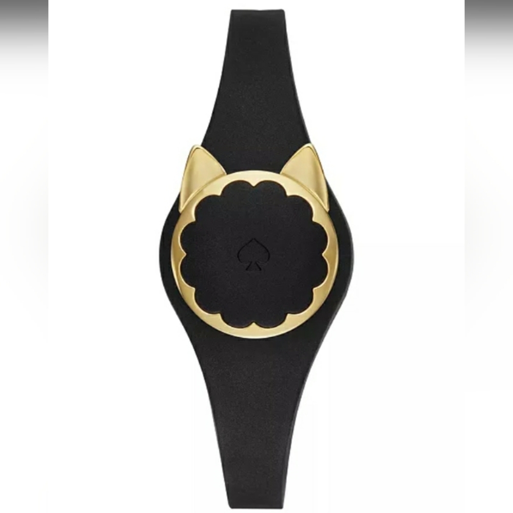 Kate Spade Black and Gold Cat Activity Band KSA31210